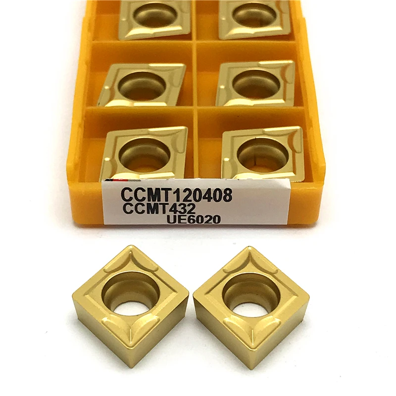 CCMT120408 UE6020 كربيد إدراج الخارجية تحول أداة مخرطة باستخدام الحاسب الآلي أداة عالية الجودة تحول إدراج معالجة الصلب