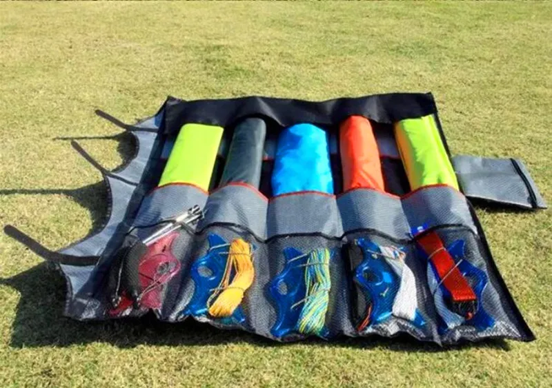 Free shipping large stunt kite bag quad line power kite package flying toys for adults kites nylon lotus kite tube tails wind