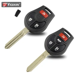 YIQIXIN 3/4 Button 315Mhz Remote Car Key For Nissan Cube Rogue Juke Versa Qashqai Tiida Micra 2008-2016 With ID46 PCF7936 Chip