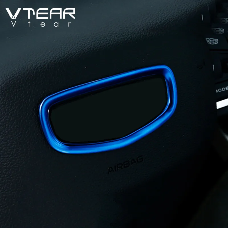 Vtear For Geely Coolray SX11 BelGee X50 interior steering wheel frame Mouldings trim cover Sequin car styling accessories parts