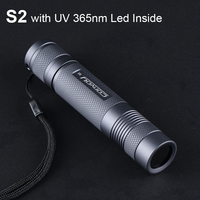 Convoy S2 Flashlight UV 365nm EDC Torch UV Light Grey Linterna LED Lanterna Ultraviolet Ultra Violet Lamp 18650 Flash Light