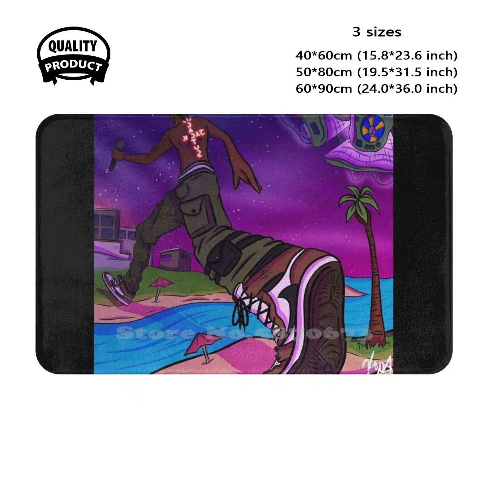 Cross The River Soft Cushion Home Carpet Door Mat Car Rug Lil Uzi Vert Kanyewest Music Hiphop Drake Rapper Migos