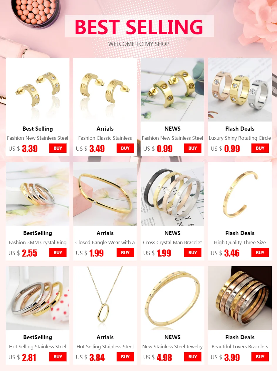 Closed Bangle Wear With A Circumference Less Than 17cm Crystal Titanium Steel Bracelet Love Bangle for Women Wedding Jewelry