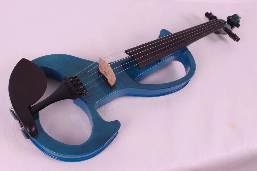 Yinfente Black Electric Silent Viola 16 inch 5 string Hand-made Wooden Body Sweet Tone Free Case Bow Cable#EL2