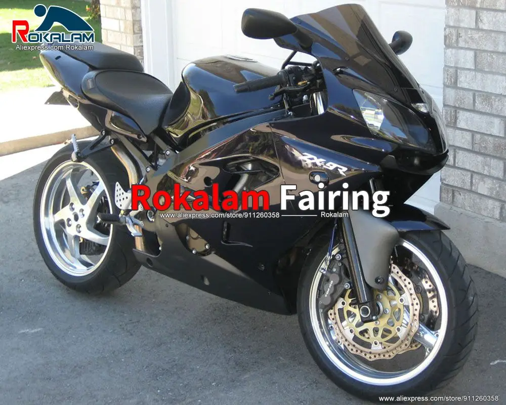

Motorbike Cowlings For Kawasaki Ninja ZX9R 2000 2001 ZX-9R 00 01 Full Black Motorcycle Body Set (Injection Molding)