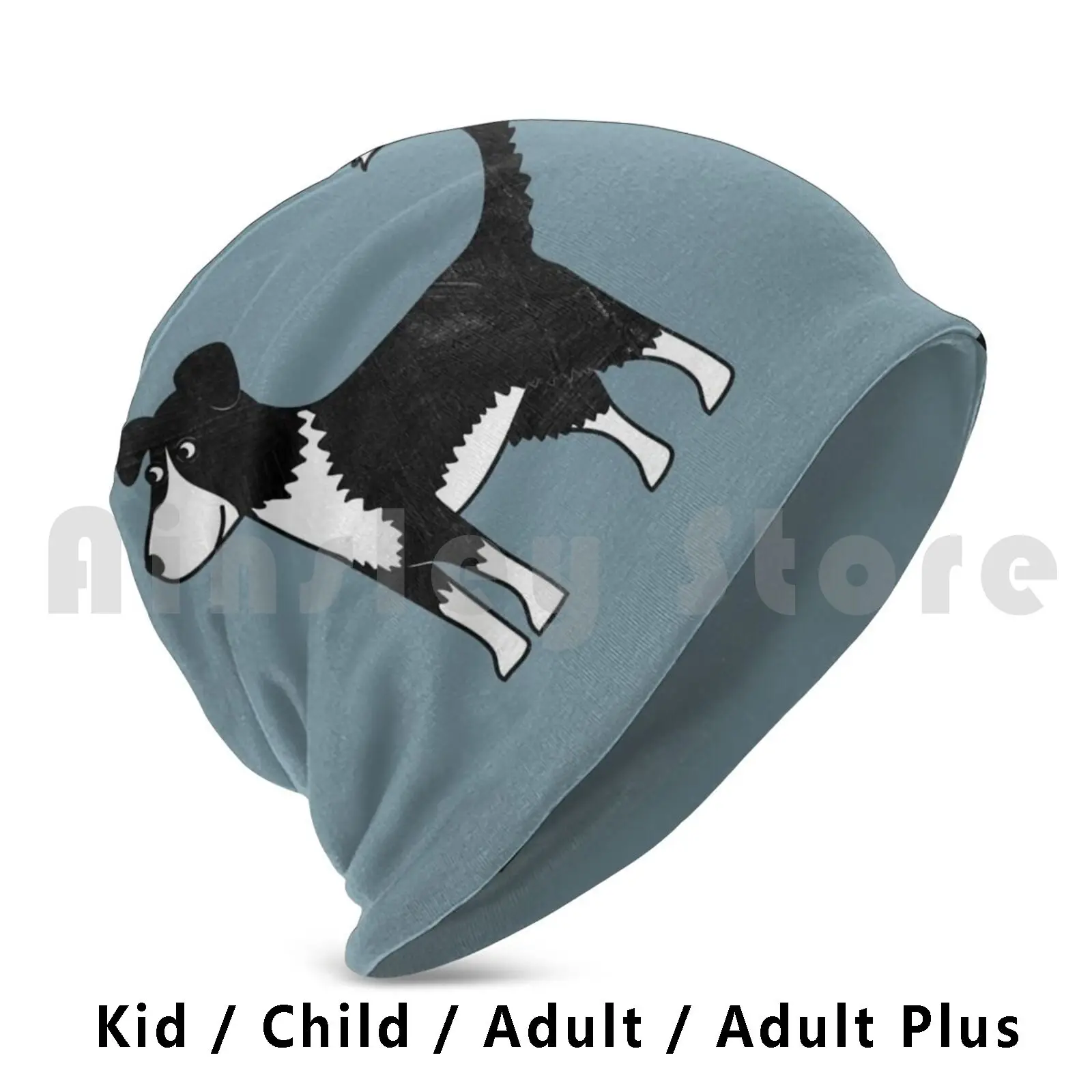 Border Collie Beanies Pullover Cap Comfortable Border Collie Collie Sheepdog Dog Dogs Pet Pets Cartoon Squirrell