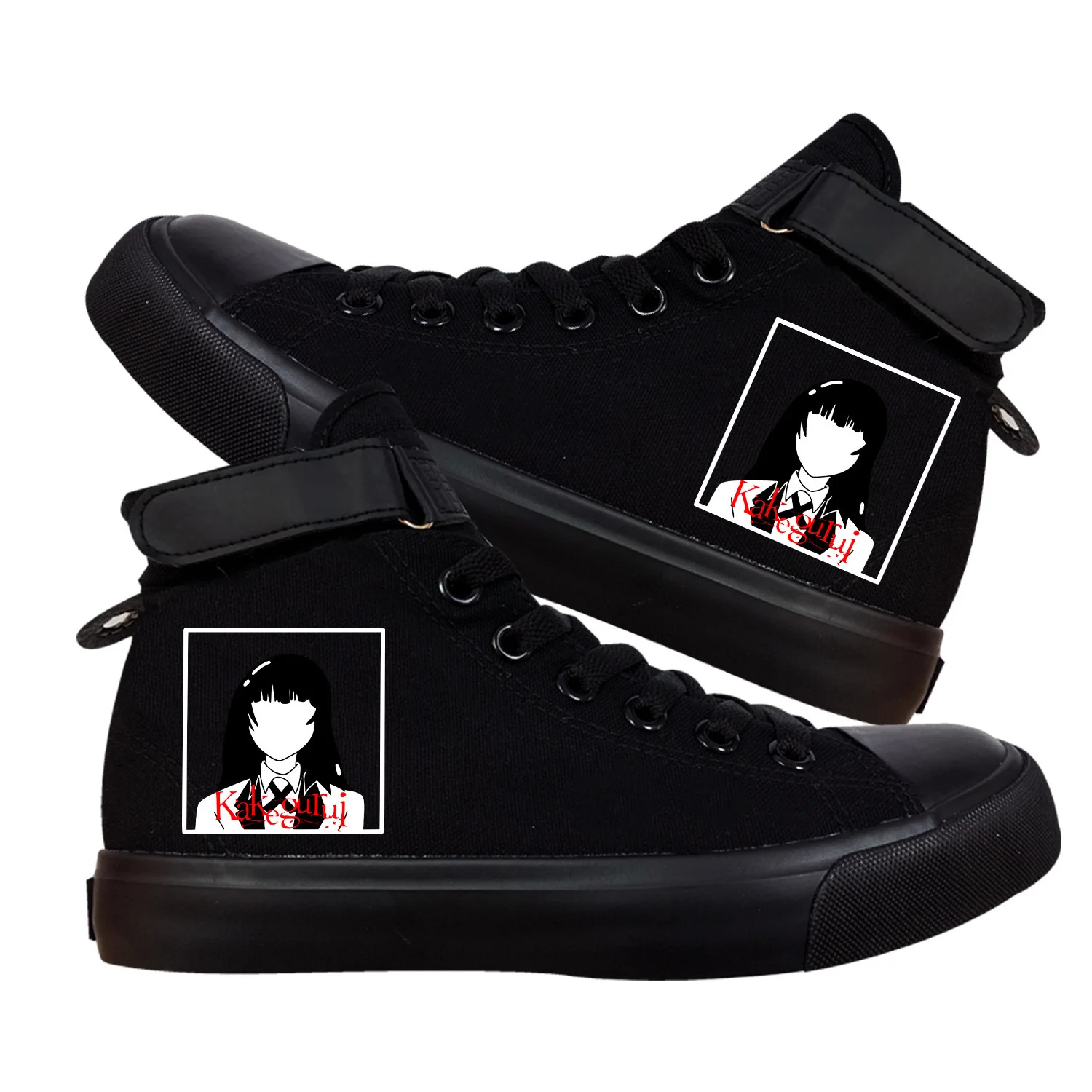 Kakegurui Anime Cosplay Sweet Cute Girl Print High-Top Canvas Shoes Casual Breathable Leisure Unisex Sport Sneakers Vulcanize