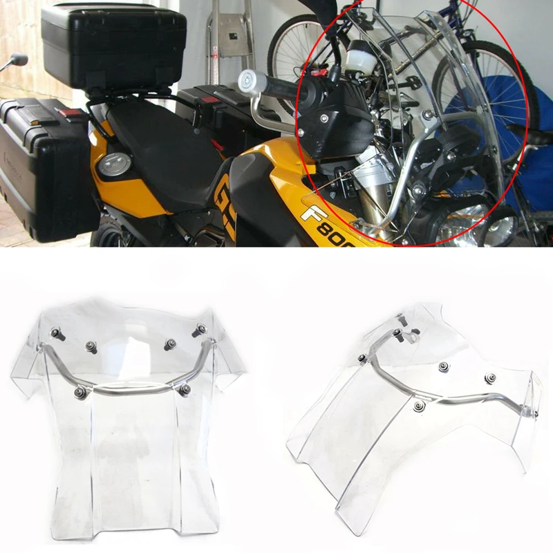 

Windshield Windscreen With Frame Kit Clear For BMW F800GS F650GS Double Bubble Motorcycle Front PC