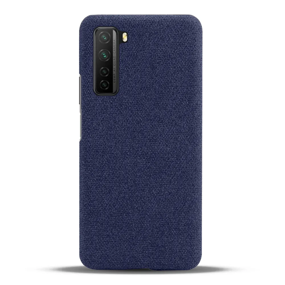 Cloth Cases For Huawei Nova 7 SE 5G CDY-NX9B Case Slim Retro Cloth Hard Phone Cover For Huawei Nova 7SE NOVA7SE Coque Capa