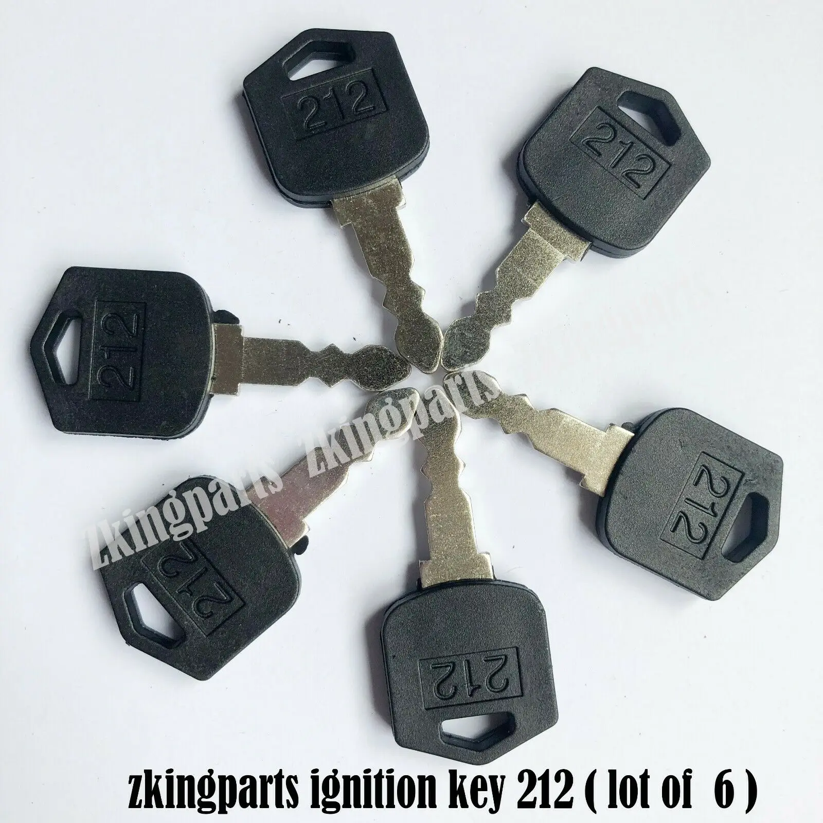 All New 6 Starter Key Ignition Starter Key D554212 Fit For Daewoo and Doosan