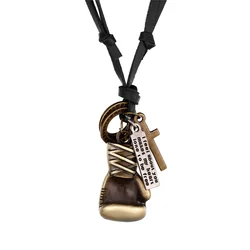 2020 New Jewelry Men Necklace Punk Fashionable Design Adjustable Boxing Pendant Necklace Retro Jewelry Woman Valentine's Gift