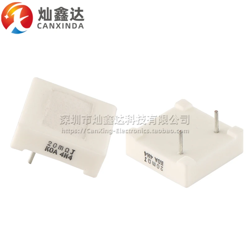 10 peças/bpr58 importado novo 0.02 ohm 20mΩj +-5% placa de metal resistor de cimento não indutivo de alta precisão