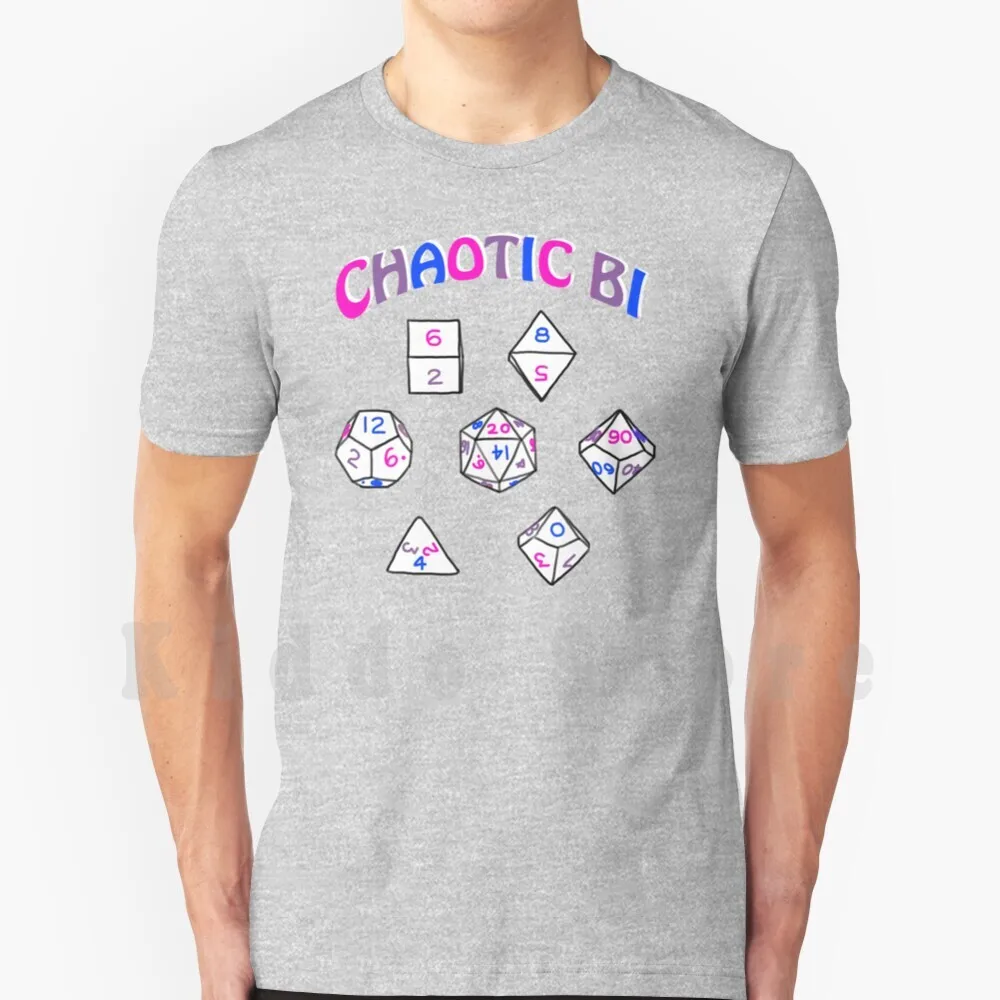 Chaotic Bi T Shirt Print For Men Cotton New Cool Tee Dnd And Bisexual Bisexual Pride Bi Pride Chaotic Ga Ychaotic Bisexual