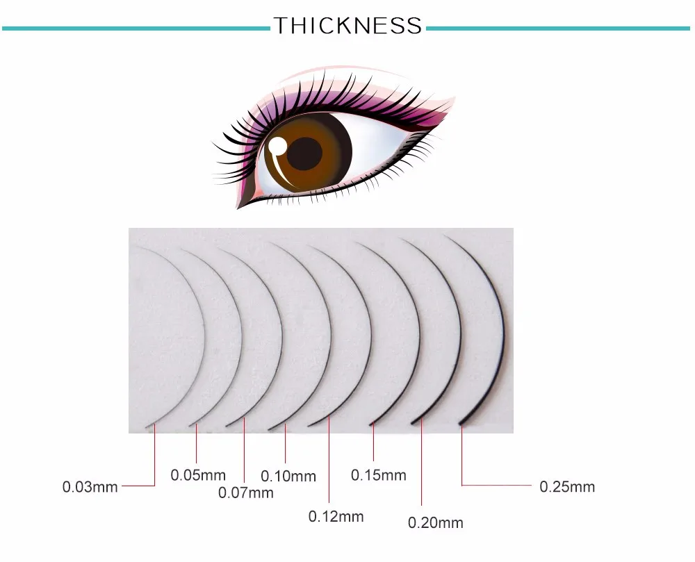 10 Packungen Künstliche Nerz-Wimpern 0,03-0,15 Wimpernverlängerungs-Set Künstliche 3D-Volumen-Wimpern Professionelle Wimpern-Schönheitsprodukte – Detail 12