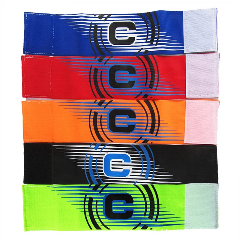 1 pz 5 colori fascia da braccio da calcio Leader Match bracciale da calcio professionale bracciale da capitano fascia da braccio regolabile da calcio