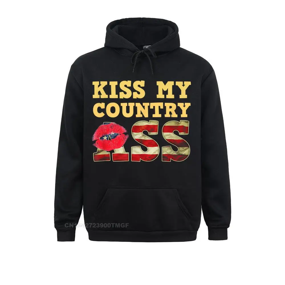 Funny Country Oversized Hoodie Kiss My Country Ass Zany Brainy Hoodies for Men comfortable Sweatshirts Newest Sportswears