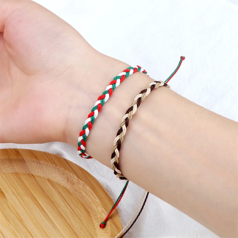 Handmade Braided Bracelets For Women 30 Colors Wax Rope Bracelet Charm Bohemia Bangle Friendship Lover Christmas Gifts Jewelry