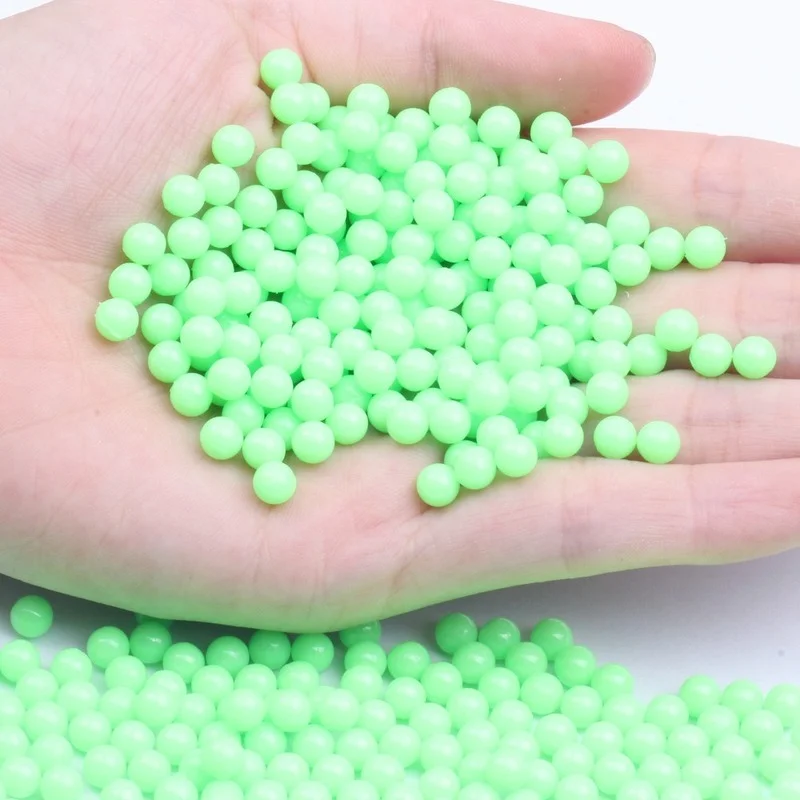 Acrylic non-porous round beads solid color solid plastic loose beads 3mm4mm5m DIY Christmas, wedding, clothing accessories