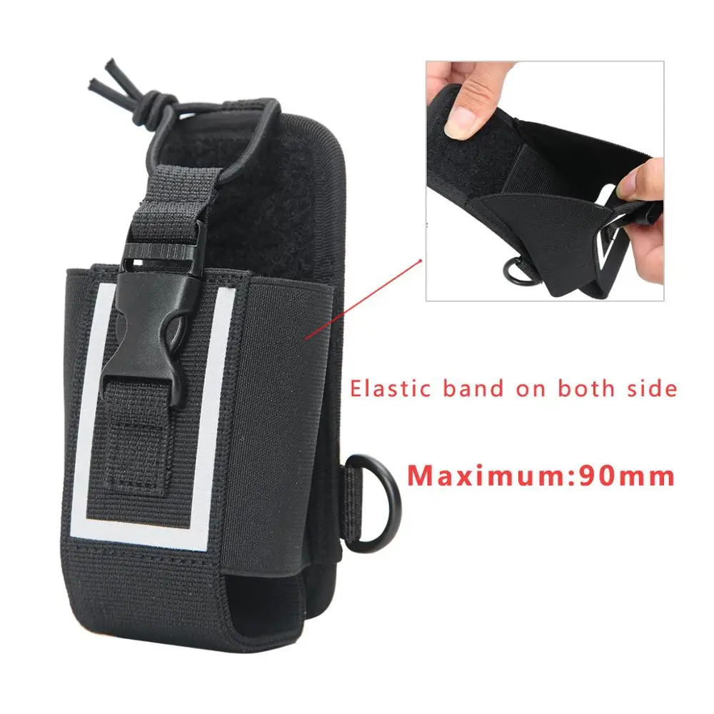 MSC-20M Walkie Talkie Fluorescence Big Nylon Case Cover Holder for Yaesu Baofeng UV-5R bf888s  UV-9R Plus TYT Woxun  Radio