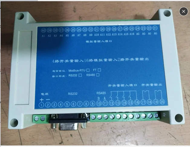 

16-канальный аналоговый входной модуль захвата, 4-канальный переключатель протокола Modbus, 4-20мА