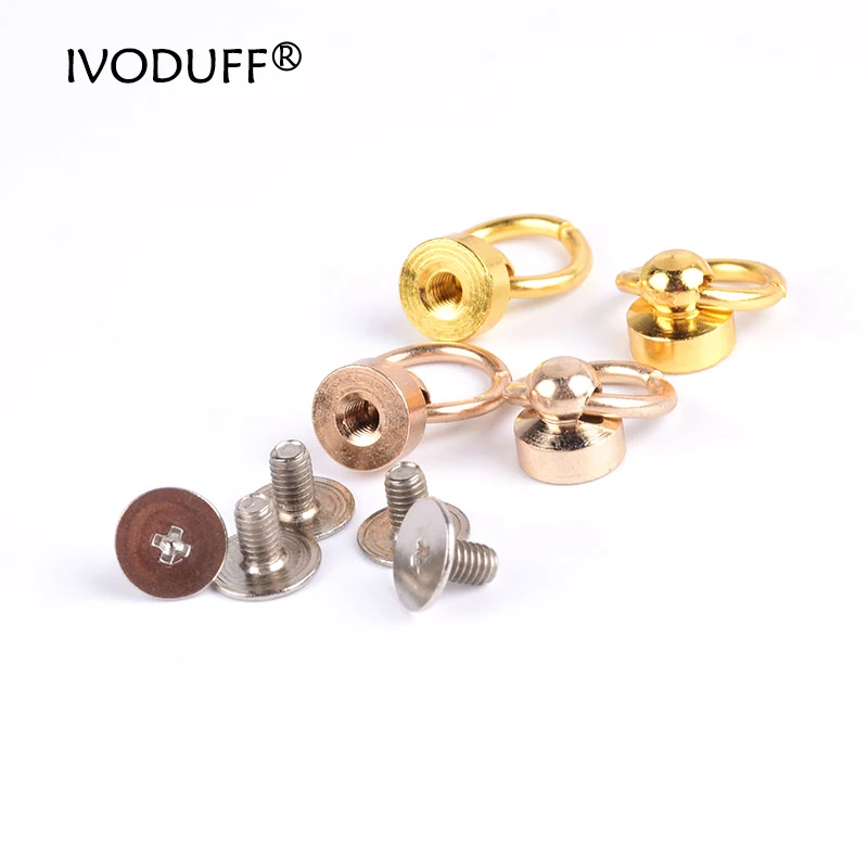 Belt Stud Screw Back Rivet,Brass Screw Button Back With Different Color