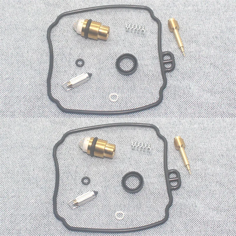 2sets Motorcycle carburetor repair kit for yamaha XVS650 V-STAR 1998-2015 XVS 650 plunger diaphragm floating needle gasket