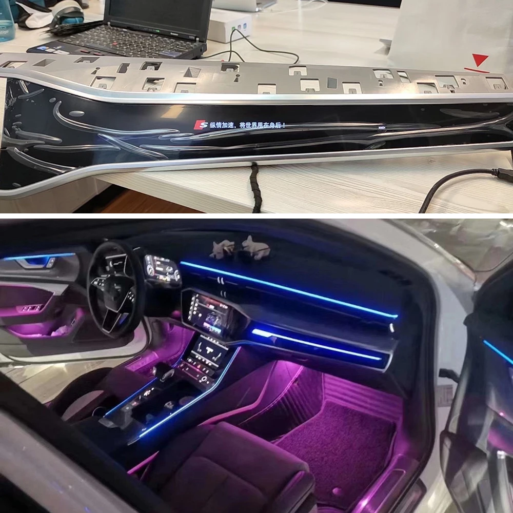 

Android car instrument dashboard display for Audi A6 A7 C8 copilot multimedia display screen Passenfer Screen Movie Video