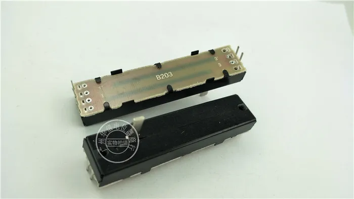 Original New 100% SC4591G 73MM with track straight sliding double potentiometer B20K outer foot handle 15MMC mixer (SWITCH)