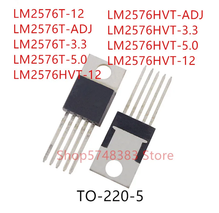 

10PCS LM2576T-12 LM2576T-ADJ LM2576T-3.3 LM2576T-5.0 LM2576HVT-12 LM2576HVT-ADJ LM2576HVT-3.3 LM2576HVT-5.0 LM2577T-12 TO220-5