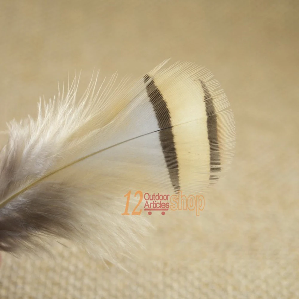 MNFT 50PCS Natural Ginger Color Saddles Feather Flies Wing Making Feather Hairs Pheasant Fly Tying Materials