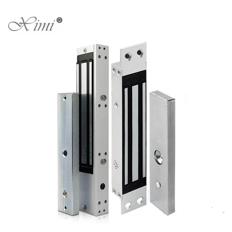 DC12V Embedded Electric Magnetic Door Lock 180kg/350lbs Electronic Magnet Lock for Wooden Glass Framed Single Door Waterproof