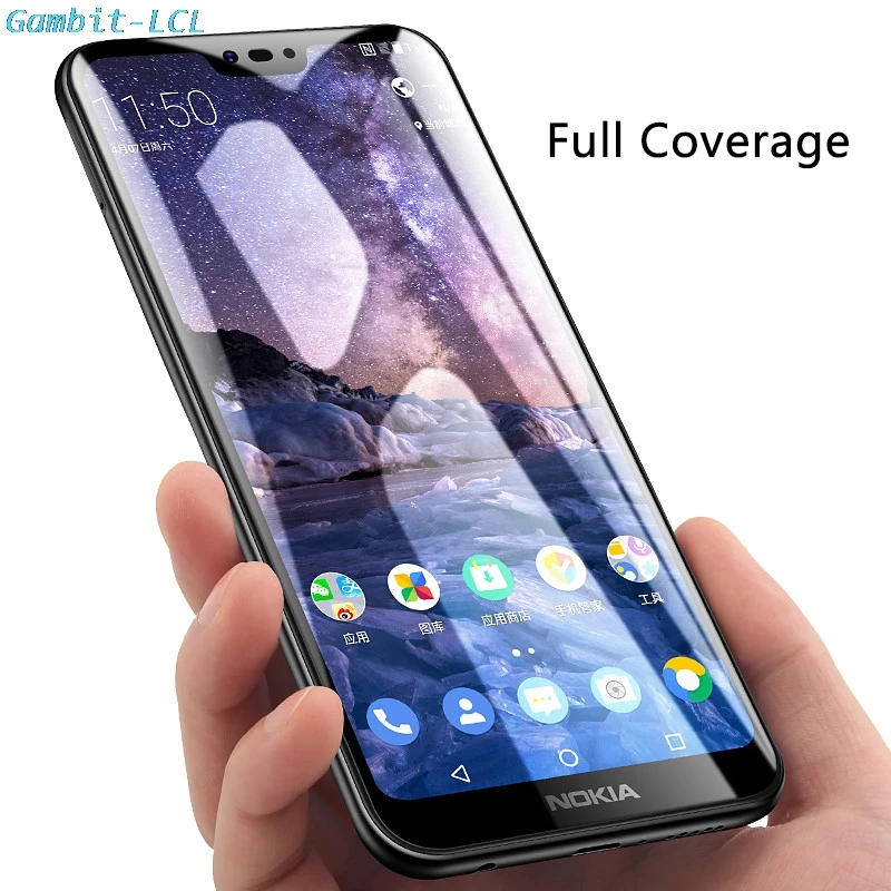 For Nokia 2.3 3 3.1 4.2 6 (2017) X5 X6 5.1 6.1 7 Plus  Tempered Glass Protective Film Full Glue Screen Cover Protector