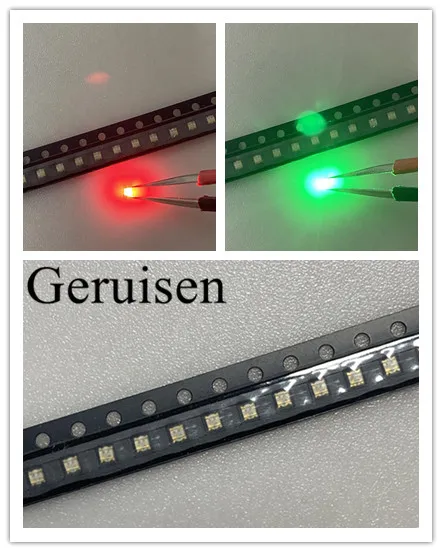 100PCS 0603 1615 0606 Red GREEN bi-color R/G 620-625nm/560-570nm Clear Ultra Bright SMD LED Indication 20ma Bi color R/YG 0603