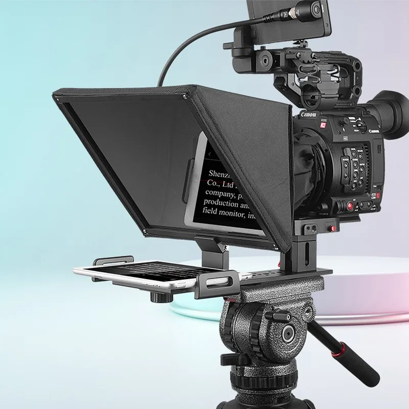 Bestview t12 teleprompter fold reader prompter para 11 polegada ipad tablet telefone câmera dslr prompter para tv entrevista discurso ao vivo