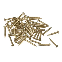50pcs Small Tiny Brass Nails for DIY Decorative Pictures Wooden Boxes Household Accessories