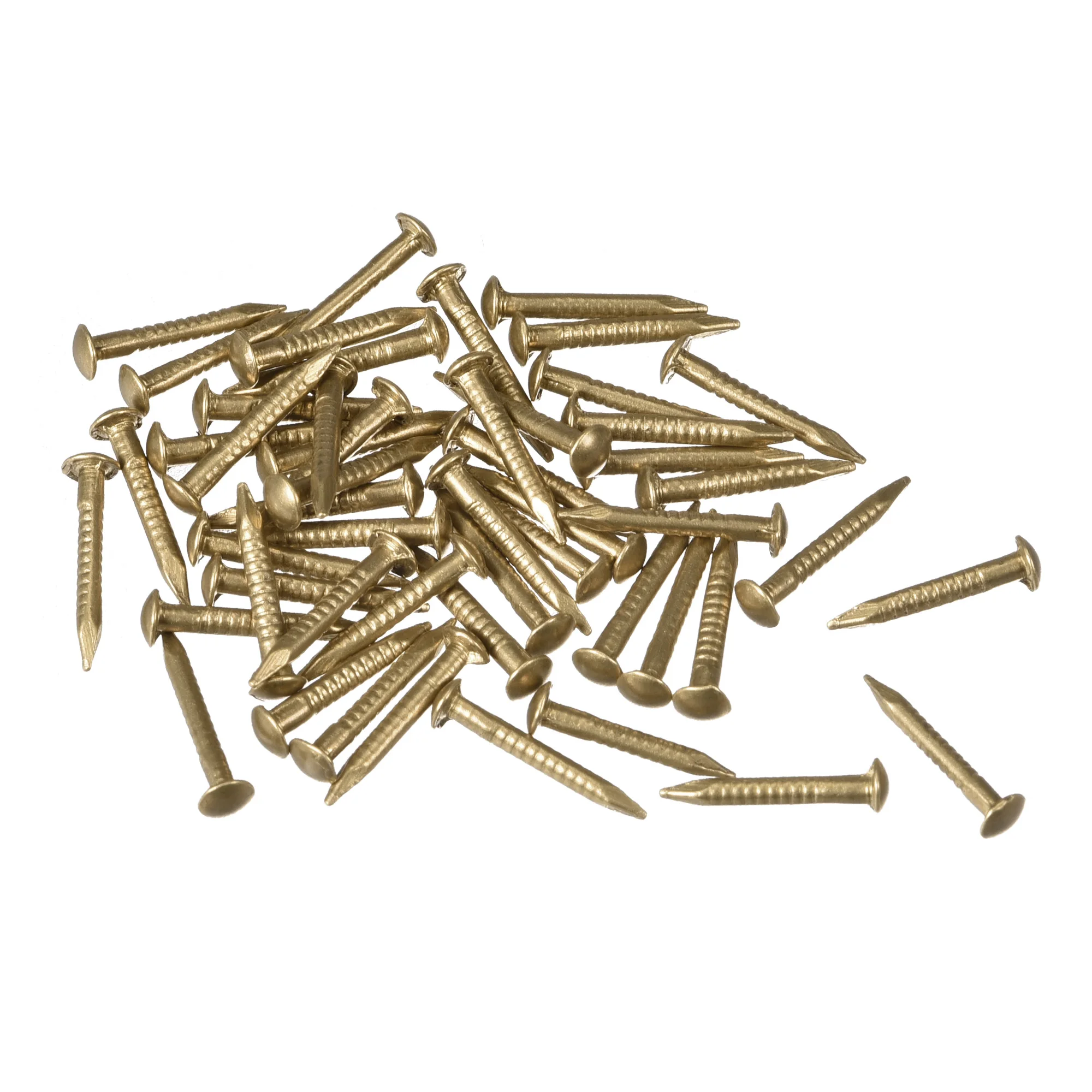 50pcs Small Tiny Brass Nails for DIY Decorative Pictures Wooden Boxes Household Accessories