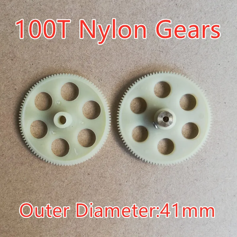 

100T 100 Teeth Main Gears Upper Lower A B 41mm Diameter For R/C Helicopter Model Toys Spare Parts Accessories