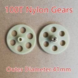 100 T 100 diş ana dişliler üst alt A B 41mm çap için R/C helikopter Model oyuncaklar yedek parça aksesuarları