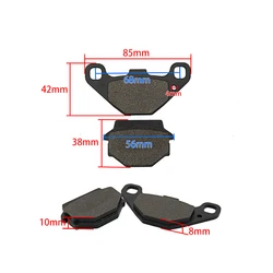 Motorcycle Rear Brake Pads For KAWASAKI KMX50 80 125 200 KX 125 250 KLE ZZR ZXR ZR KLX ZR 250 400 GPZ 500 KLE GPZ 500 KL KLR 650