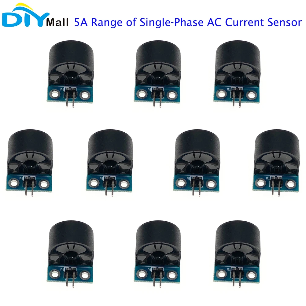 Gamma 10pcs 5A di modulo sensore di corrente ca monofase modulo trasformatore di corrente per arduino