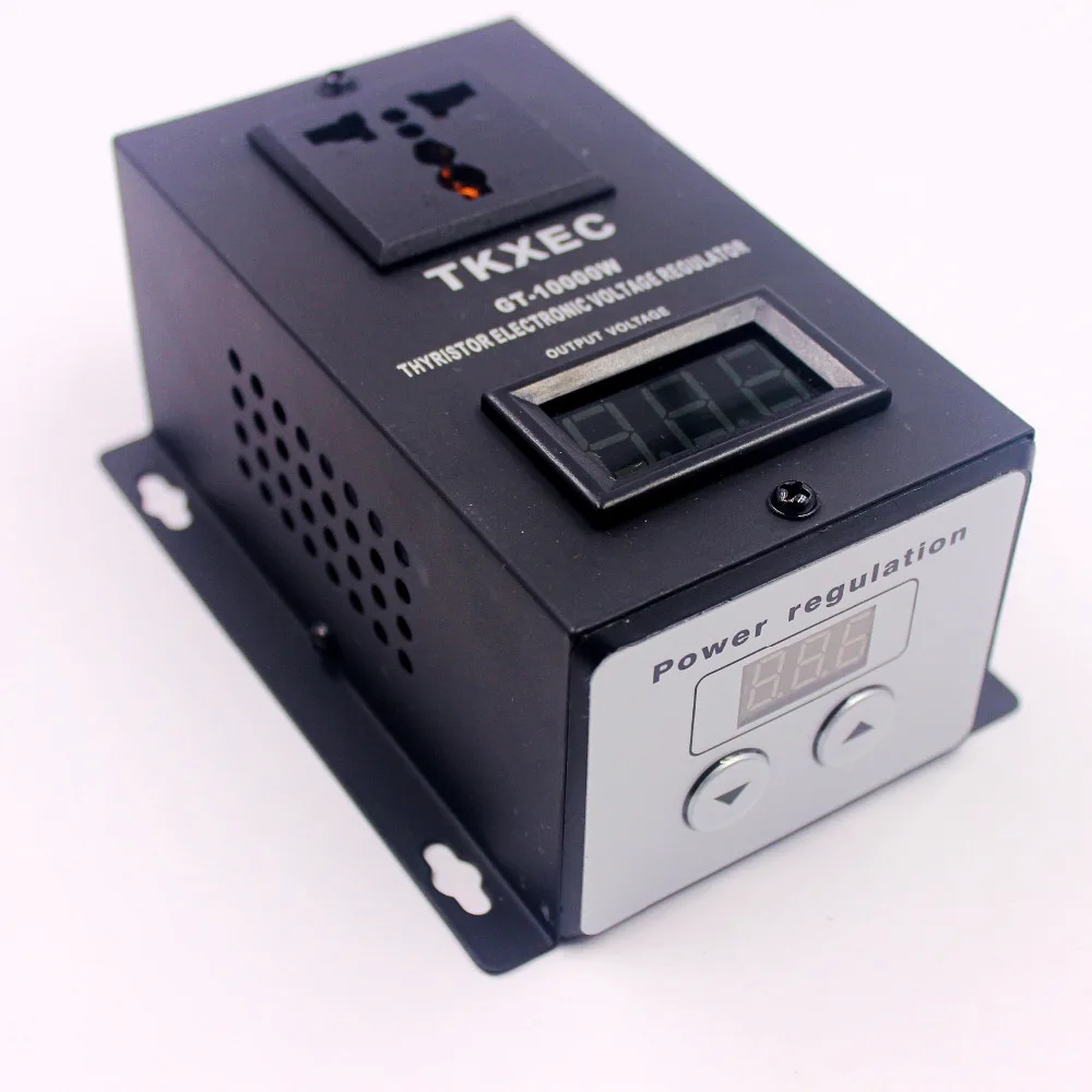 Digital display Power Regulation AC 220V 10000W SCR Electronic AC 10-220V Voltage Regulator Motor Controller Speed adjustable