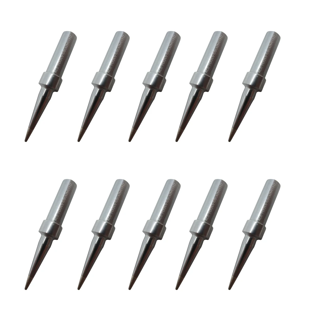 ETU-Punta de soldadura plana única de 0,4mm, broca de soldadura de hierro, compatible con WELLER west51, west50, west51, we10na, WE1010EU, PES51, PES50, LR21, LR20