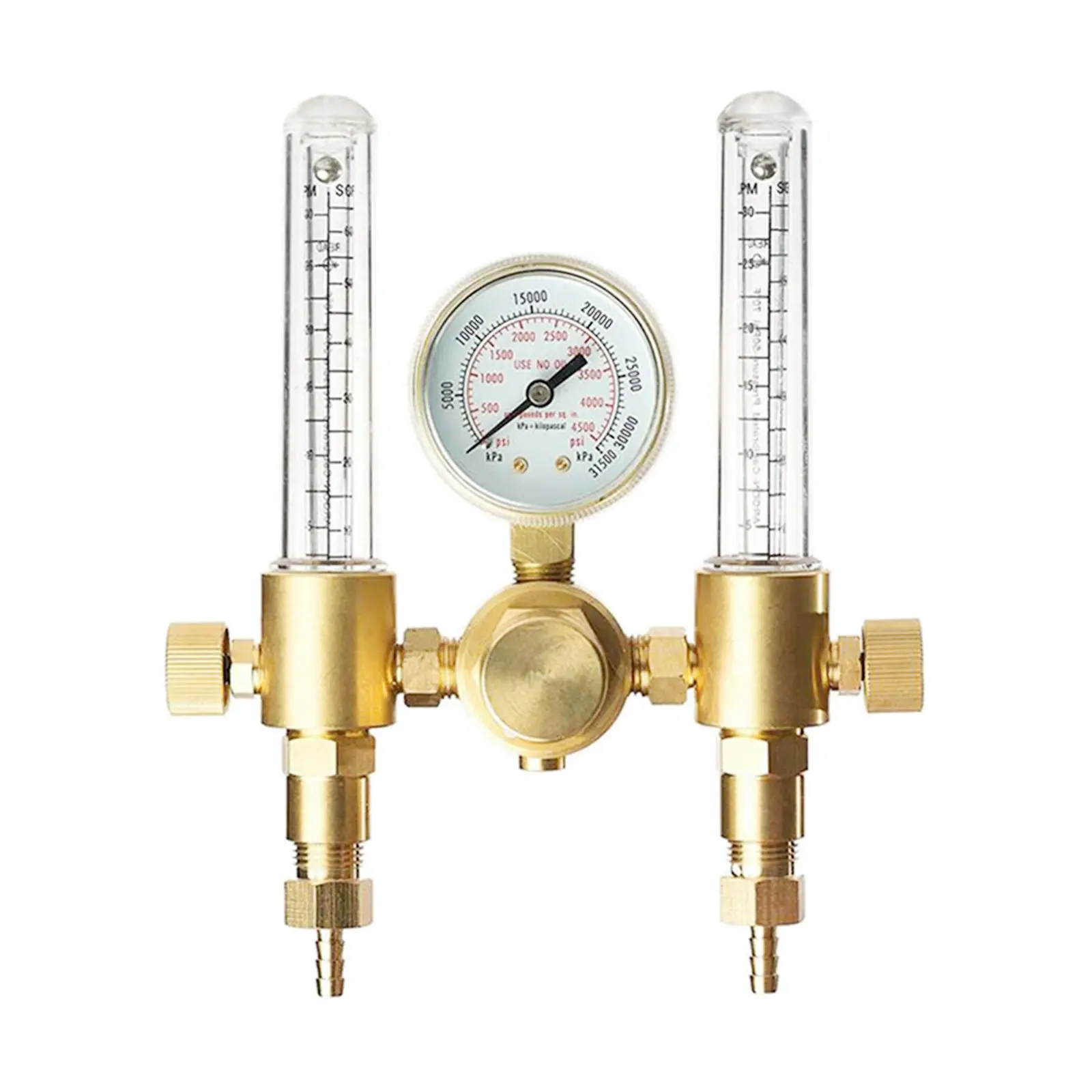 Podwójne wyjście przepływomierz Regulator gazu Argon CO2 0-60CFH CGA580 typ amerykański reduktor ciśnienia