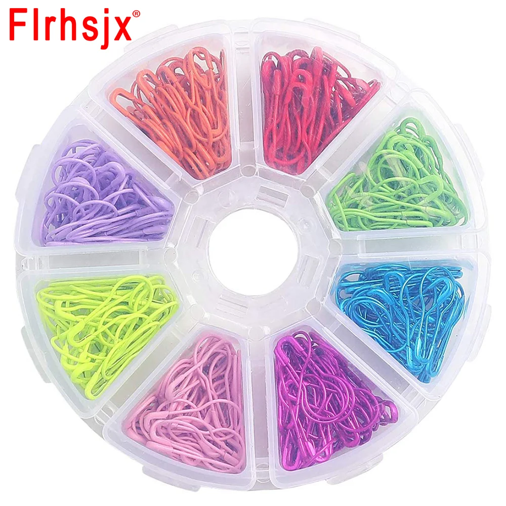 320pcs/set Metal Knitting Pins Stitch Markers Safety Pins for Sewing DIY Craft Knitting Counter Crochet Needle Clip Ring