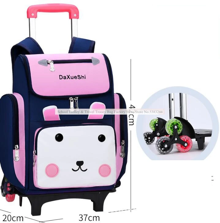 Sacos do trole da escola mochila com rodas escola saco de mochila para meninas rolando mochilas saco crianças rodas sacos crianças