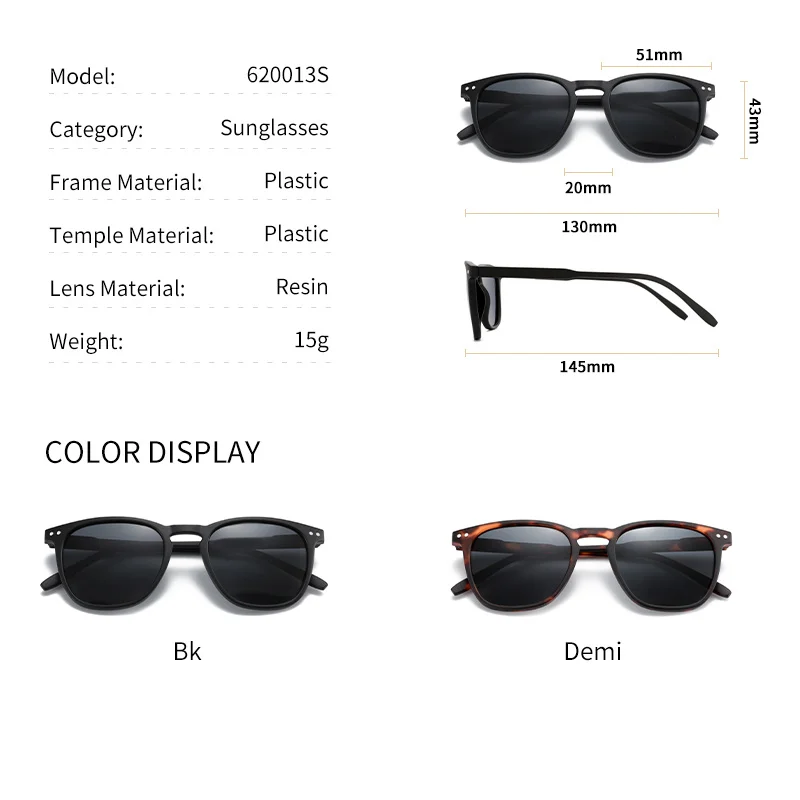 BLUEMOKY Square Polarized Sunglasses For Men UV400 Anti-Glare Lenses Sun Glasses Women Outdoor Fishing Driving Eyewear image 5