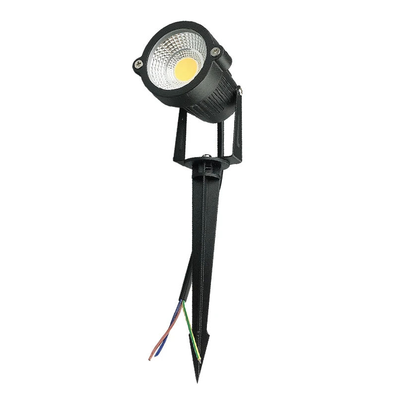 COB Taman Lawn Lamp 3W 5W 7W 10W Kolam LED Spike Lampu Lampu Lampu LED jalan Taman Lampu Sorot AC110 220V DC12V