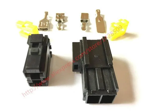 1 Set Auto 9.5 Serie 2 Pin Man Vrouw Kit Elektrische Grote Zware Stroom Connector Plug