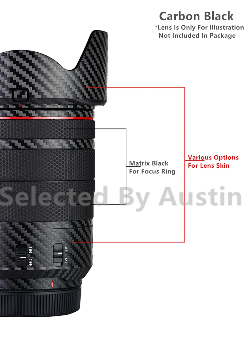 

RF24105 Lens Skin Decal For Canon RF24-105 F4L IS USM Sticker Wrap Film Anti-scratch Protector Cover Case