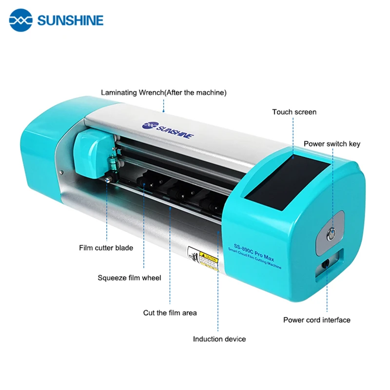 Sunshine SS-890C PRO Max 16 Inch Intelligent Film Cutter For Mobile phone IPad Tablet Notebook Protect Protective Tape Cut Tool